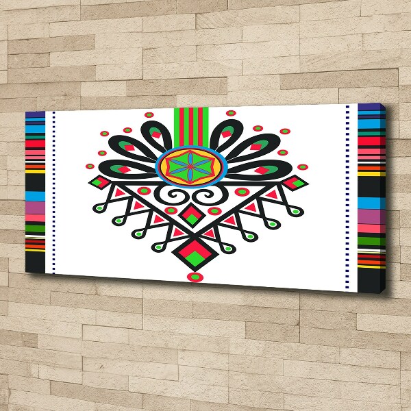 Schilderij op canvas Pools volkspatroon