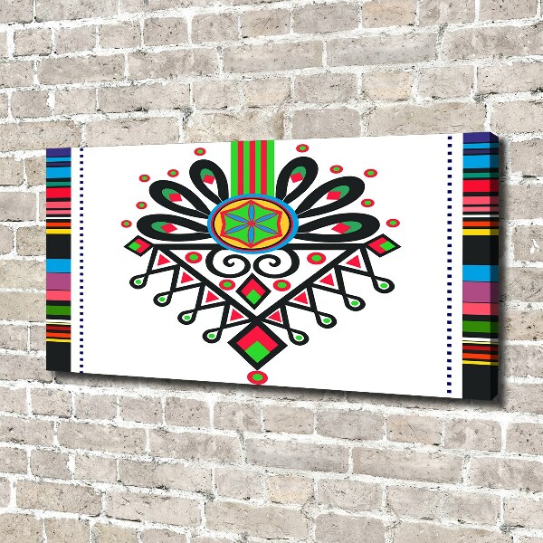 Schilderij op canvas Pools volkspatroon