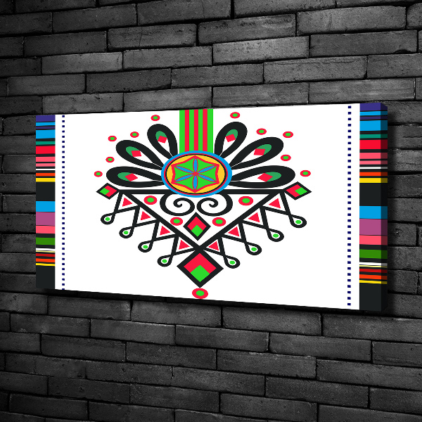 Schilderij op canvas Pools volkspatroon