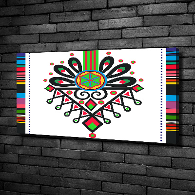 Schilderij op canvas Pools volkspatroon