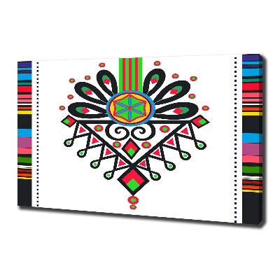 Schilderij op canvas Pools volkspatroon