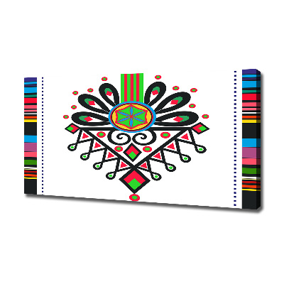 Schilderij op canvas Pools volkspatroon