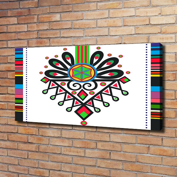 Schilderij op canvas Pools volkspatroon