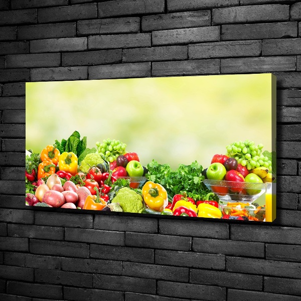 Schilderij op canvas Fruit en groenten