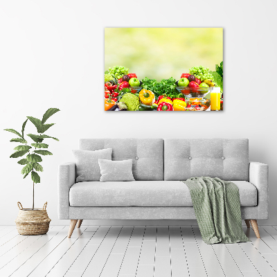 Schilderij op canvas Fruit en groenten