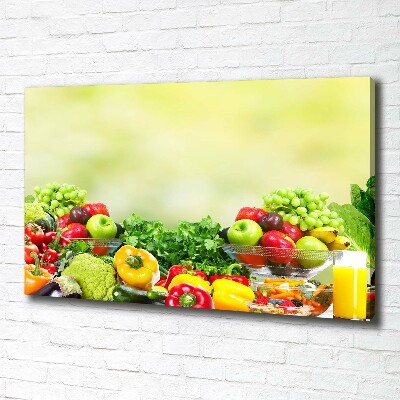 Schilderij op canvas Fruit en groenten