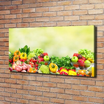 Schilderij op canvas Fruit en groenten
