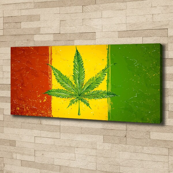 Canvas foto Rasta-vlag