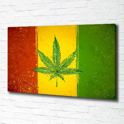Canvas foto Rasta-vlag