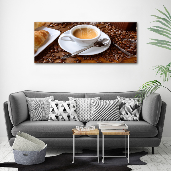 Foto op canvas Aromatische koffie