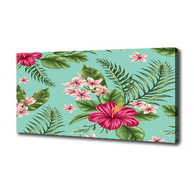 Foto canvas Hawaiiaanse bloemen