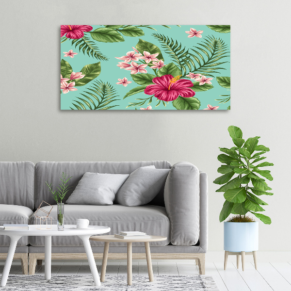 Foto canvas Hawaiiaanse bloemen