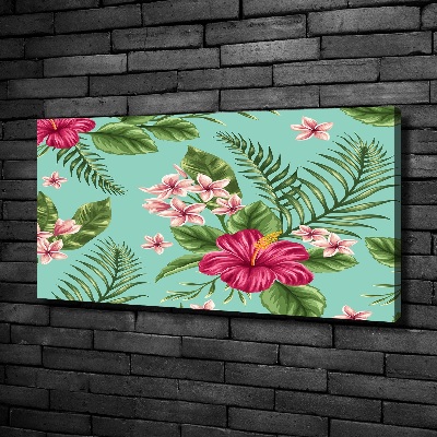 Foto canvas Hawaiiaanse bloemen