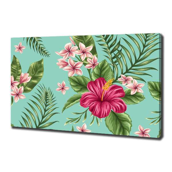 Foto canvas Hawaiiaanse bloemen