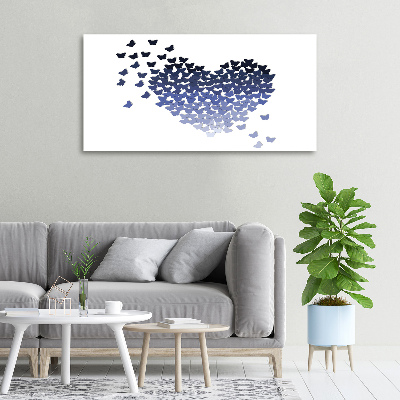 Foto obraz na płótnie Serce z motyli