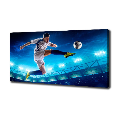 Foto canvas Voetballer