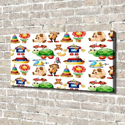 Foto canvas Speelgoed