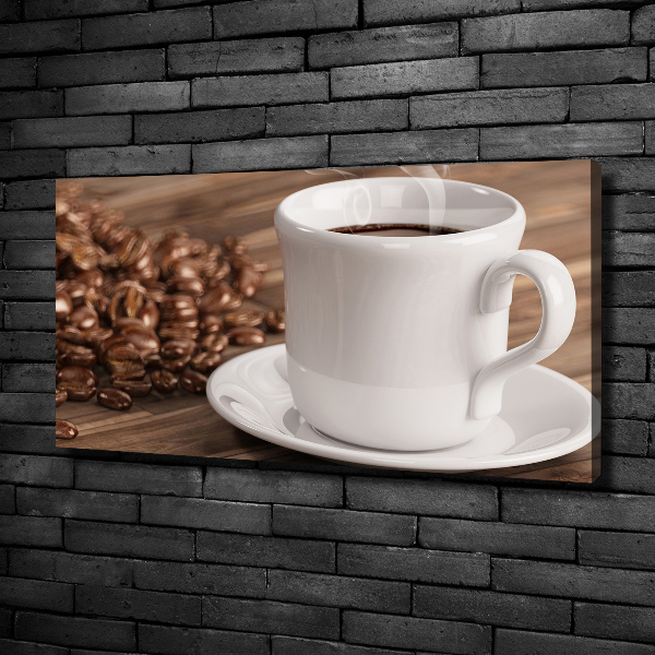 Foto op canvas Een kopje koffie