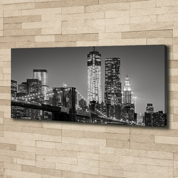 Foto canvas Manhattan 's nachts