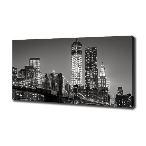 Foto canvas Manhattan 's nachts