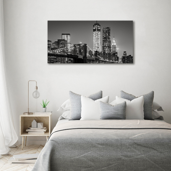 Foto canvas Manhattan 's nachts