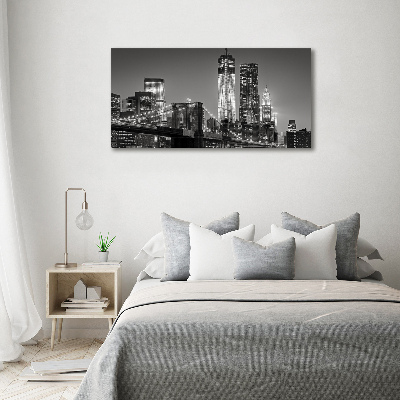 Foto canvas Manhattan 's nachts