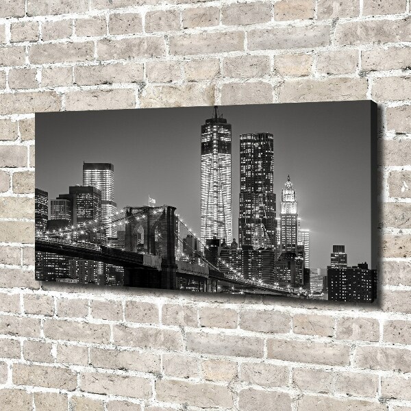 Foto canvas Manhattan 's nachts
