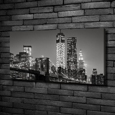 Foto canvas Manhattan 's nachts