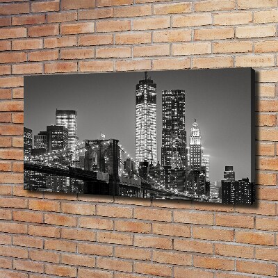 Foto canvas Manhattan 's nachts