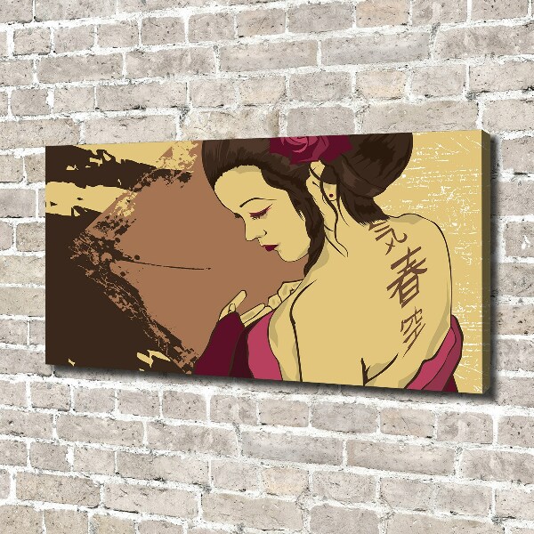 Canvas schilderij Geisha