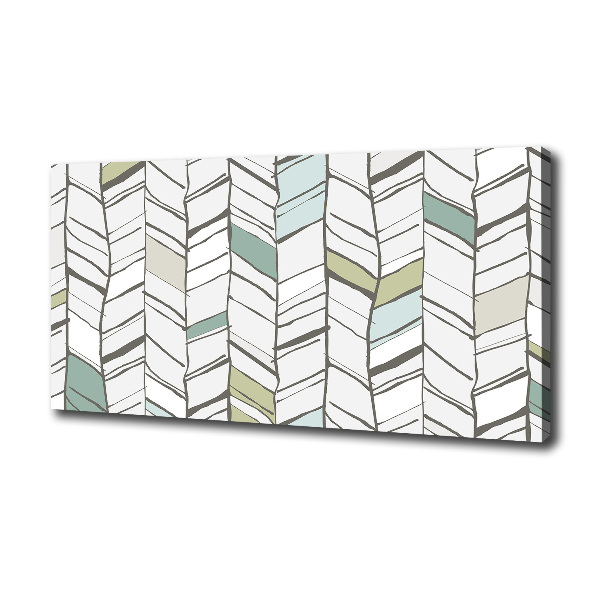 Foto op canvas Visgraatpatroon