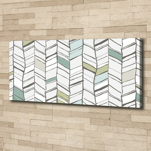 Foto op canvas Visgraatpatroon