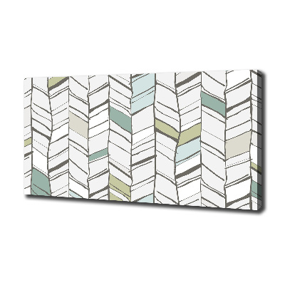 Foto op canvas Visgraatpatroon