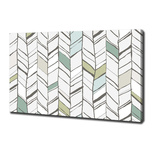 Foto op canvas Visgraatpatroon