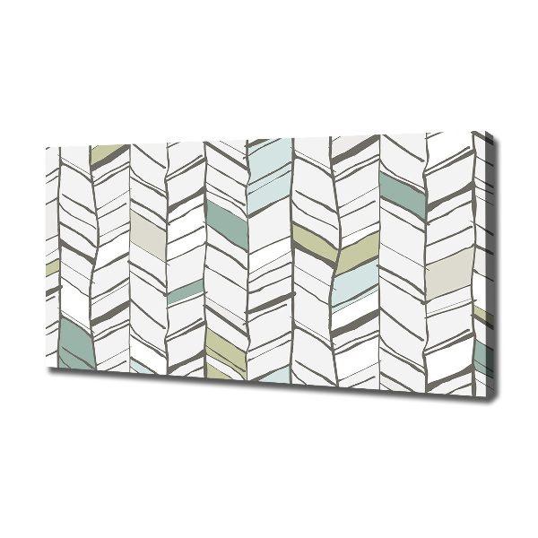 Foto op canvas Visgraatpatroon