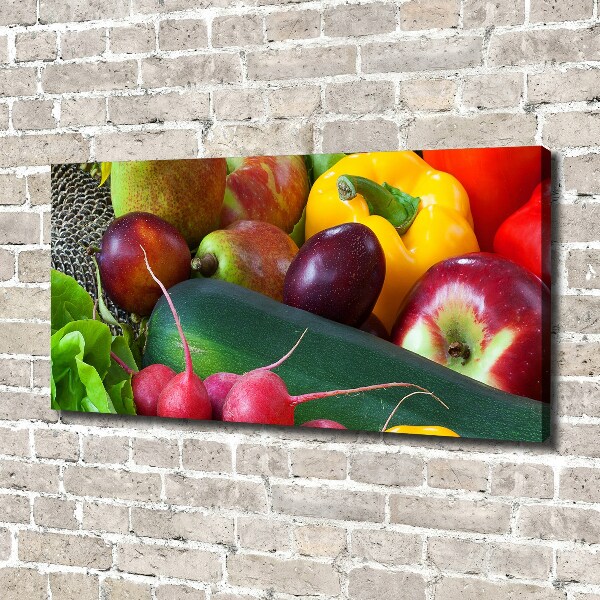 Canvas foto Fruit en groenten