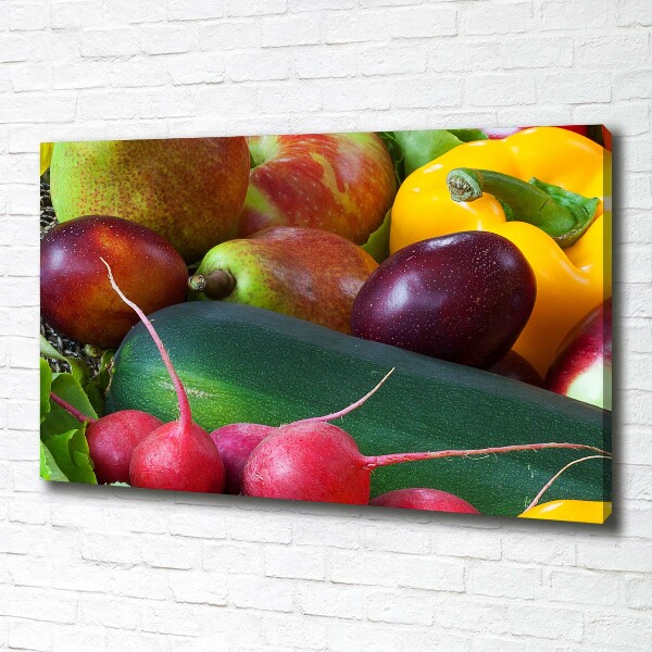 Canvas foto Fruit en groenten