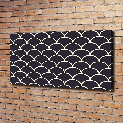 Canvas foto Visschubben