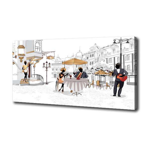 Canvas schilderij Koffiehuis