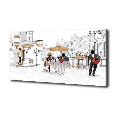 Canvas schilderij Koffiehuis