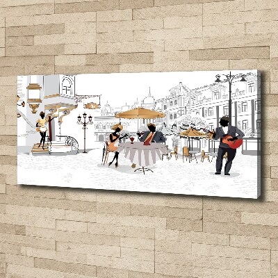 Canvas schilderij Koffiehuis