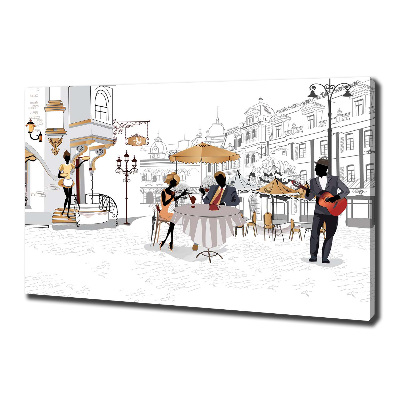 Canvas schilderij Koffiehuis