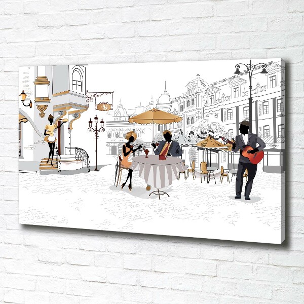 Canvas schilderij Koffiehuis