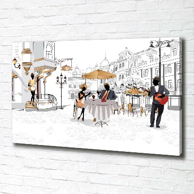 Canvas schilderij Koffiehuis