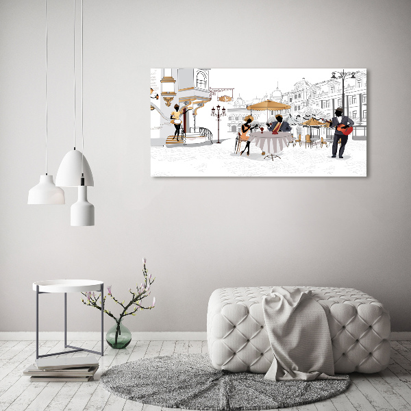 Canvas schilderij Koffiehuis