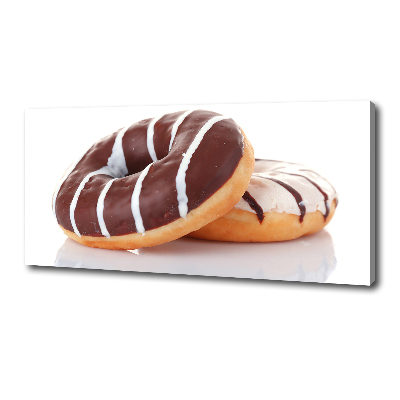 Canvas schilderij Chocoladedonuts