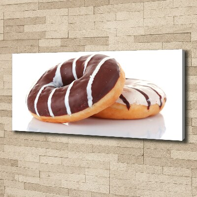 Canvas schilderij Chocoladedonuts
