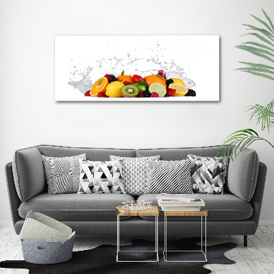Foto op canvas Fruit en water