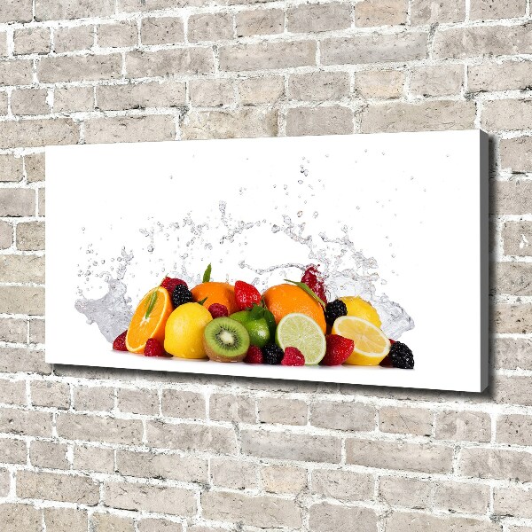 Foto op canvas Fruit en water