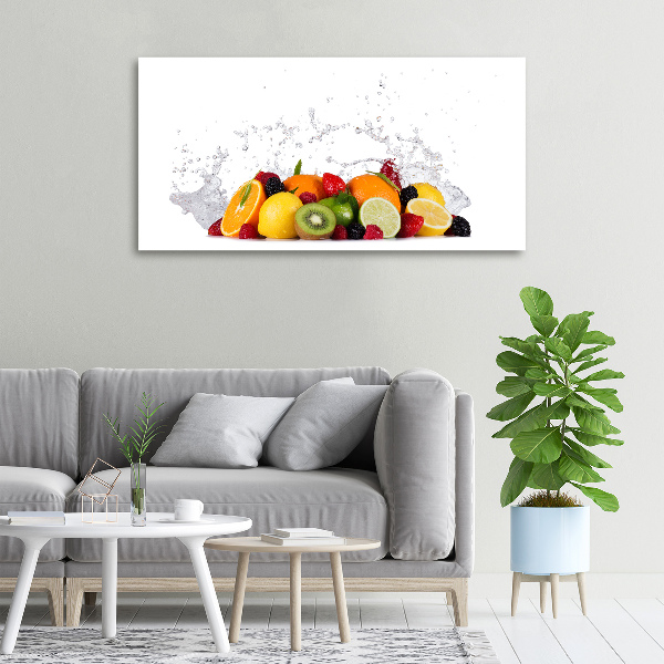 Foto op canvas Fruit en water